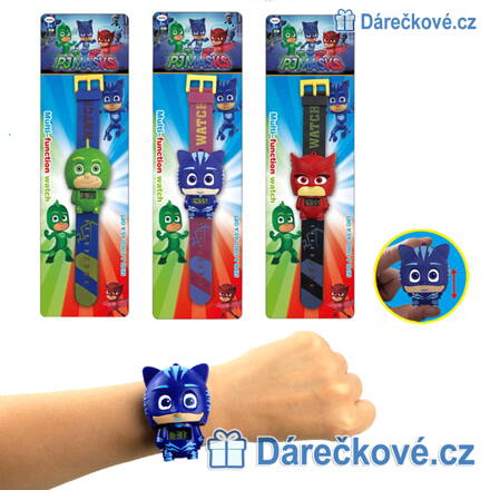 Dětské digitální hodinky z pohádky PJ Masks (Pyžamasky), typ 1