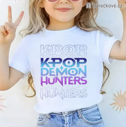 Bílé tričko K-pop Lovkyně démonů | Demon Hunters dětské tričko