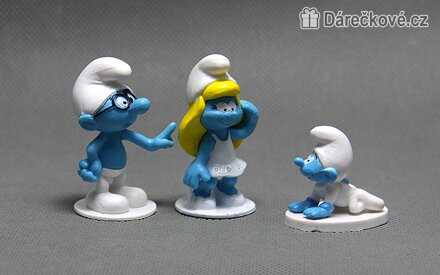 Figurky Šmoulové 3-6 cm 12 ks | Pohádkové figurky Les Schtroumpfs