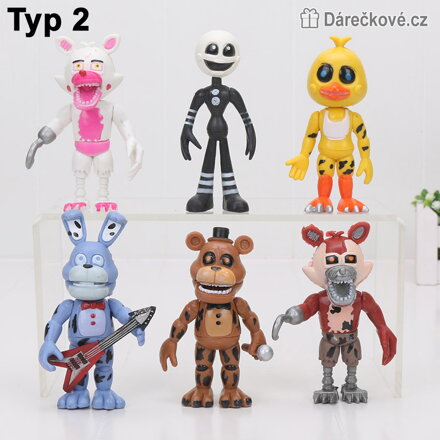 Figurky ze hry Five Nights at Freddy's, 6 ks (3 sety)