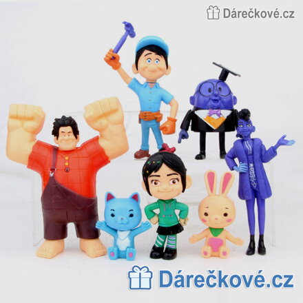 Figurky Raubíř Ralf a internet 7 ks | Pohádkové figurky Ralph Breaks the Internet