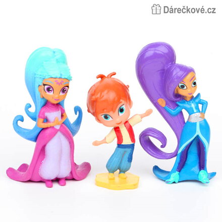 Figurky z pohádky Třpytka a Světla (Shimmer and Shine), 12 kusů