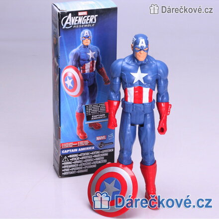 Pohyblivá figurka Kapitán Amerika 30 cm | Velká akční figurka Marvel Avengers