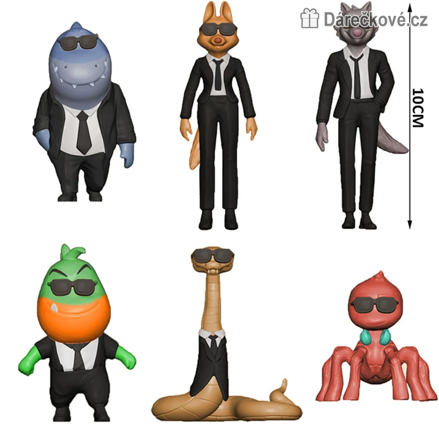 Figurky Zlouni 2 (The Bad Guys 2) 6 ks | Sada sběratelských figurek 6–10 cm