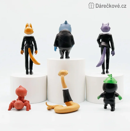Figurky Zlouni 2 (The Bad Guys 2) 6 ks | Sada sběratelských figurek 6–10 cm