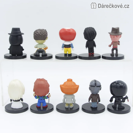 Figurky Chucky Dětská hra 10 ks | Hororové mini figurky Chucky