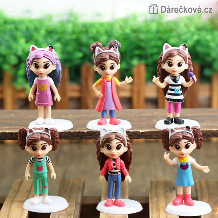 Figurky Gábinin kouzelný domek 6 ks | Gabby's Dollhouse, typ 2