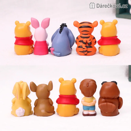 Figurky Medvídek Pú 10 ks | Disney sada figurek Medvídek Pú 5 cm