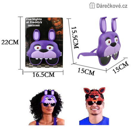 Karnevalová maska Five Nights at Freddy's | Brýle FNAF