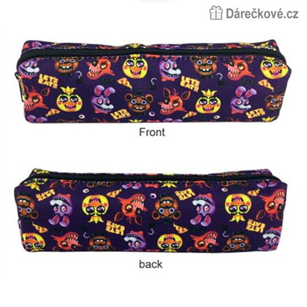 Školní látkový penál Five Nights at Freddy's 24 cm | Penál na zip FNAF