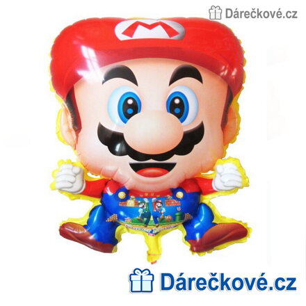 3x Fóliový balónek Super Mario 60 × 44 cm | Mario balón pro děti