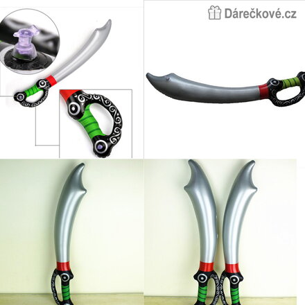 Pirátský nafukovací meč pro bezpěčné šermování, vel. 70cm