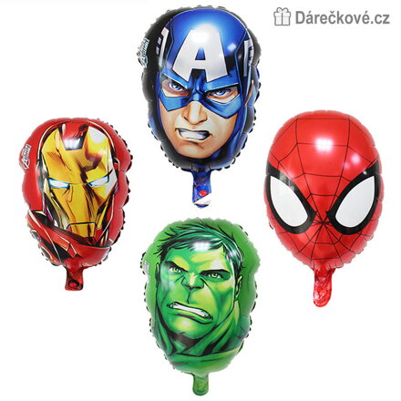 Fóliové balónky Avengers 4 ks | Narozeninová dekorace Marvel