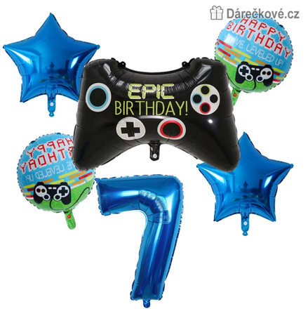 Game narozeninový set balonků 6ks, typ 1