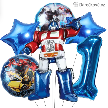Transformers narozeninová balónková sada 6 ks | Optimus Prime