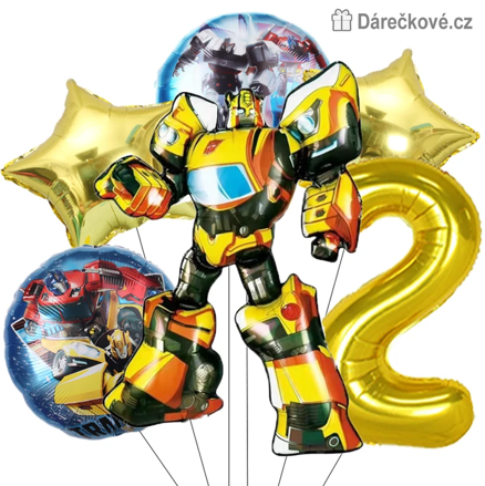 Transformers narozeninová balónková sada 6 ks | Bumblebee 