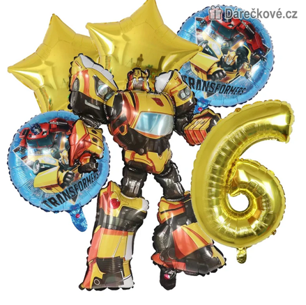 Transformers narozeninový set balonků 6ks, typ 2