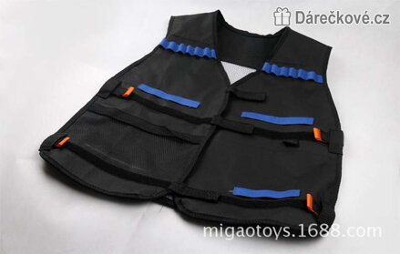 Vesta typu Nerf pro každého střelce | Akční vesta pro děti - černá