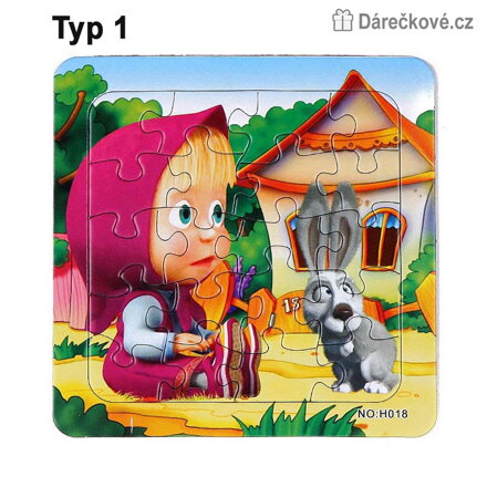 Papírové puzzle Máša a medvěd 