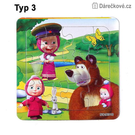 Papírové puzzle Máša a medvěd 