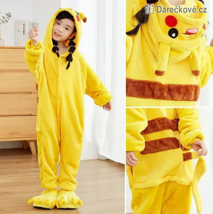 Pikachu overal | Plyšové pyžamo Pokémon