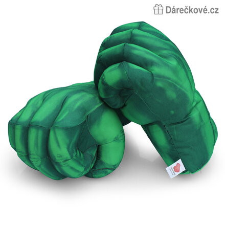 Velké plyšové boxovací rukavice Spiderman a Hulk 33 cm | Dětské boxovací rukavice