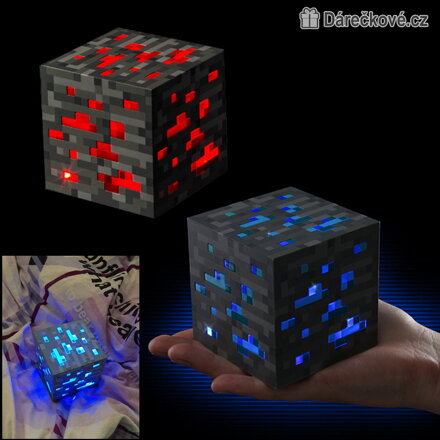 Noční světýlko LED kostka Minecraft