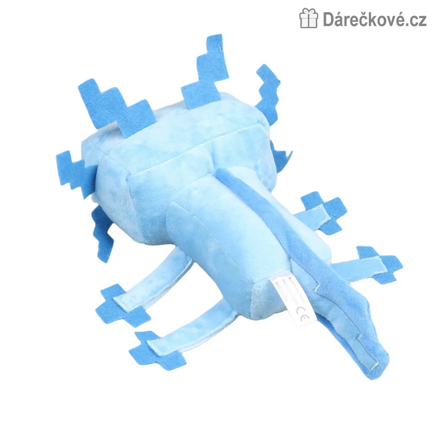 Modrý Axolotl Minecraft 30cm