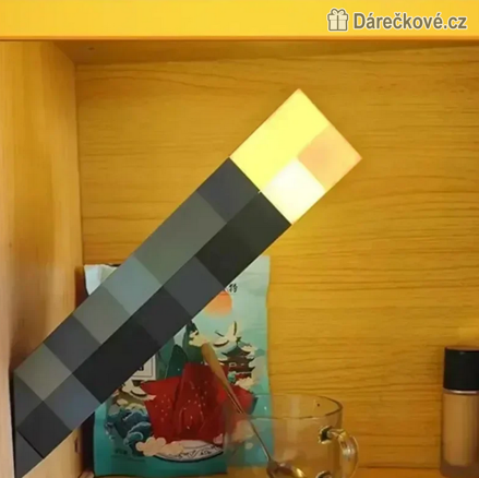 Lampička Minecraft, 4 barvy