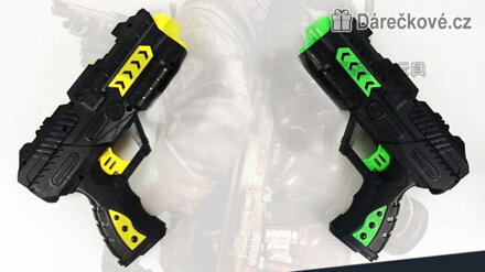 Nerf pistole černá na vodní náboje a měkké střely | Dětská vystřelovací pistole