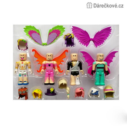 Figurky Roblox s křídly 4 ks | Herní figurky Roblox pro děti