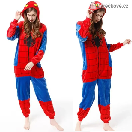 Spiderman overal | Plyšové pyžamo Spider-Man pro děti