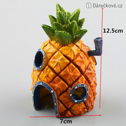 Dům Spongeboba (Ananas), domeček na hraní nebo do akvária (Spongebob)