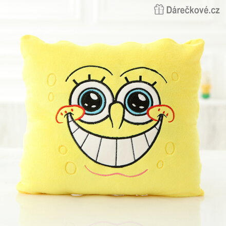 Polštář SpongeBob 34 × 34 cm | Pohádkový polštářek pro děti