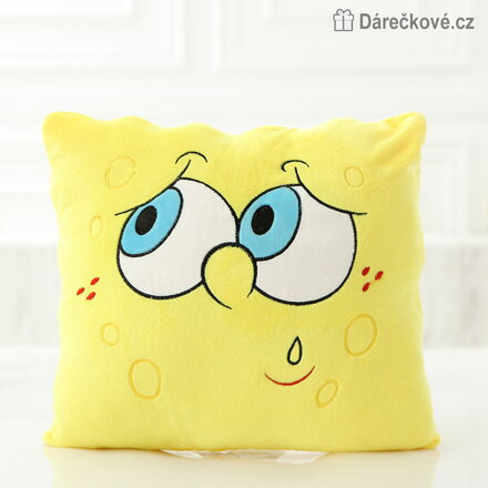 Polštář SpongeBob 34 × 34 cm | Pohádkový polštářek pro děti