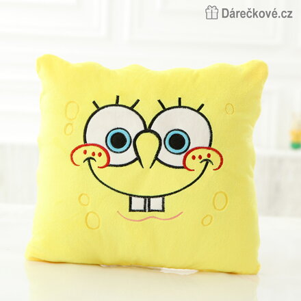 Polštář SpongeBob 34 × 34 cm | Pohádkový polštářek pro děti
