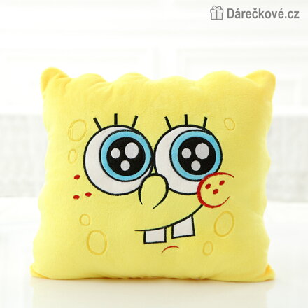 Polštář SpongeBob 34 × 34 cm | Pohádkový polštářek pro děti