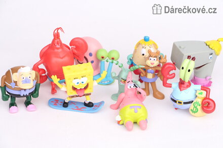 Výjimečná sada figurek SpongeBob | Figurky SpongeBob 12 ks