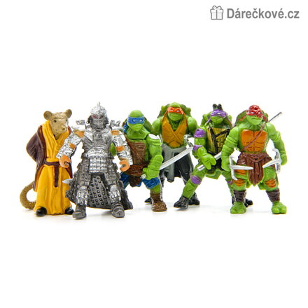 Figurky Ninja želvy 6 ks | Sada figurek Teenage Mutant Ninja Turtles