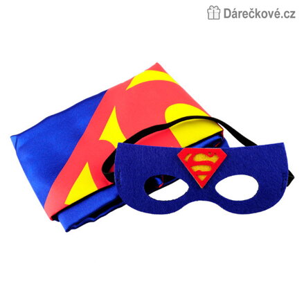 Dětský kostým Superman s pláštěm a maskou | Karnevalový kostým pro děti