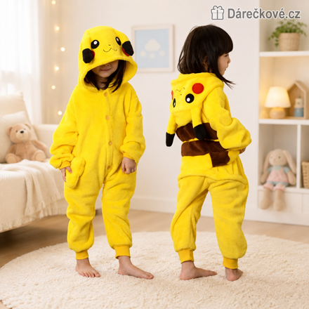 Pikachu overal | Plyšové pyžamo Pokémon