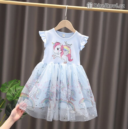 Dívčí šaty s poníkem (My Little Pony), růžové / modré