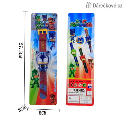 Dětské digitální hodinky z pohádky PJ Masks (Pyžamasky), typ 1