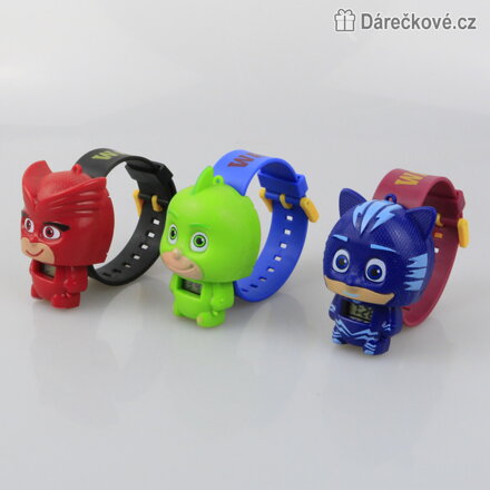 Dětské digitální hodinky z pohádky PJ Masks (Pyžamasky), typ 1