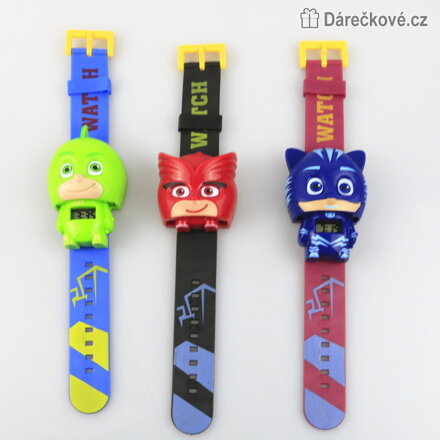 Dětské digitální hodinky z pohádky PJ Masks (Pyžamasky), typ 1