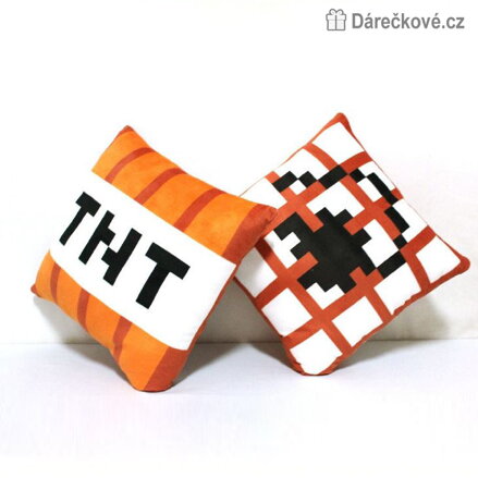 Minecraft TNT plyšová kostka 10/20/30 cm 