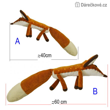 Liška z pohádky Malý princ 40/60 cm | Plyšová liška The Little Prince