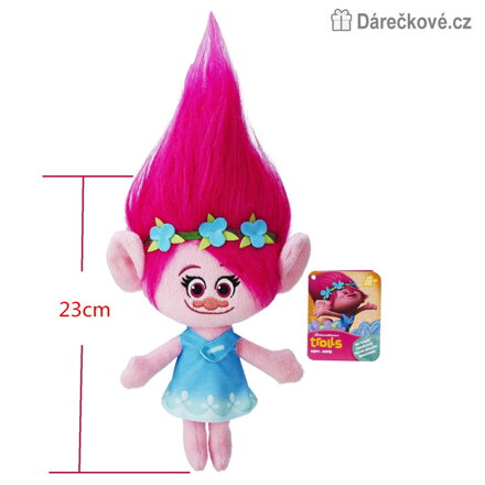 Plyšák Trolové Poppy a Větvík 23 cm | Plyšová hračka Trolls