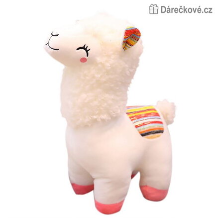 Plyšová lama Llama 25 cm | Roztomilý plyšák lama 3 barvy
