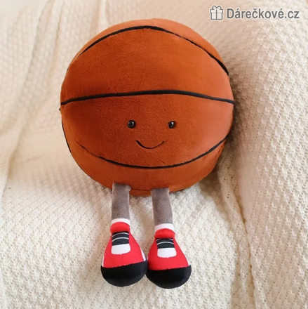 Plyšový míč Football a Basketbal 20–25 cm | Plyšový sportovní míč pro děti